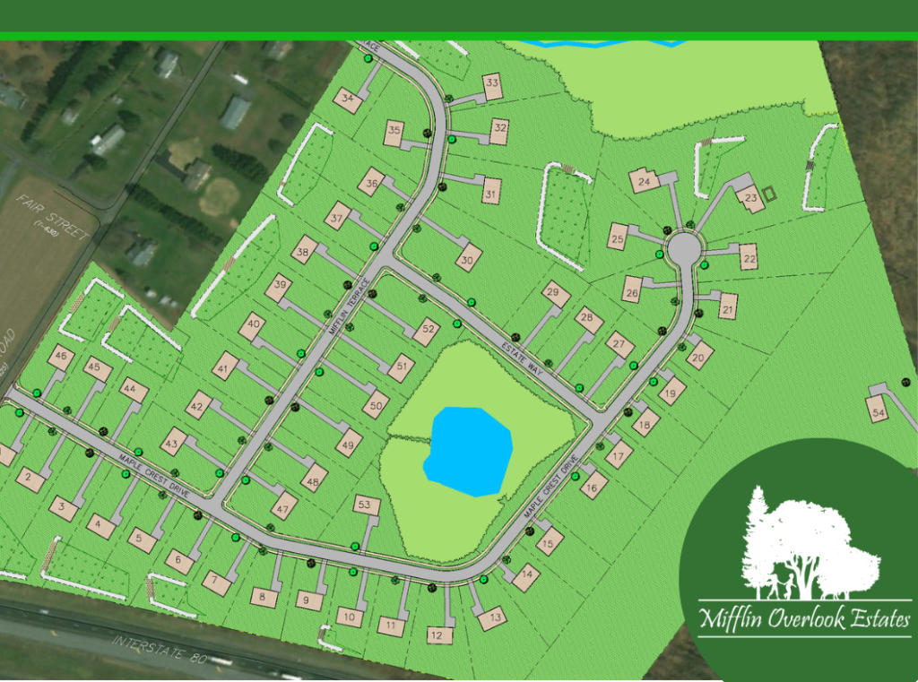 Mifflin Overlook Estates Property Map